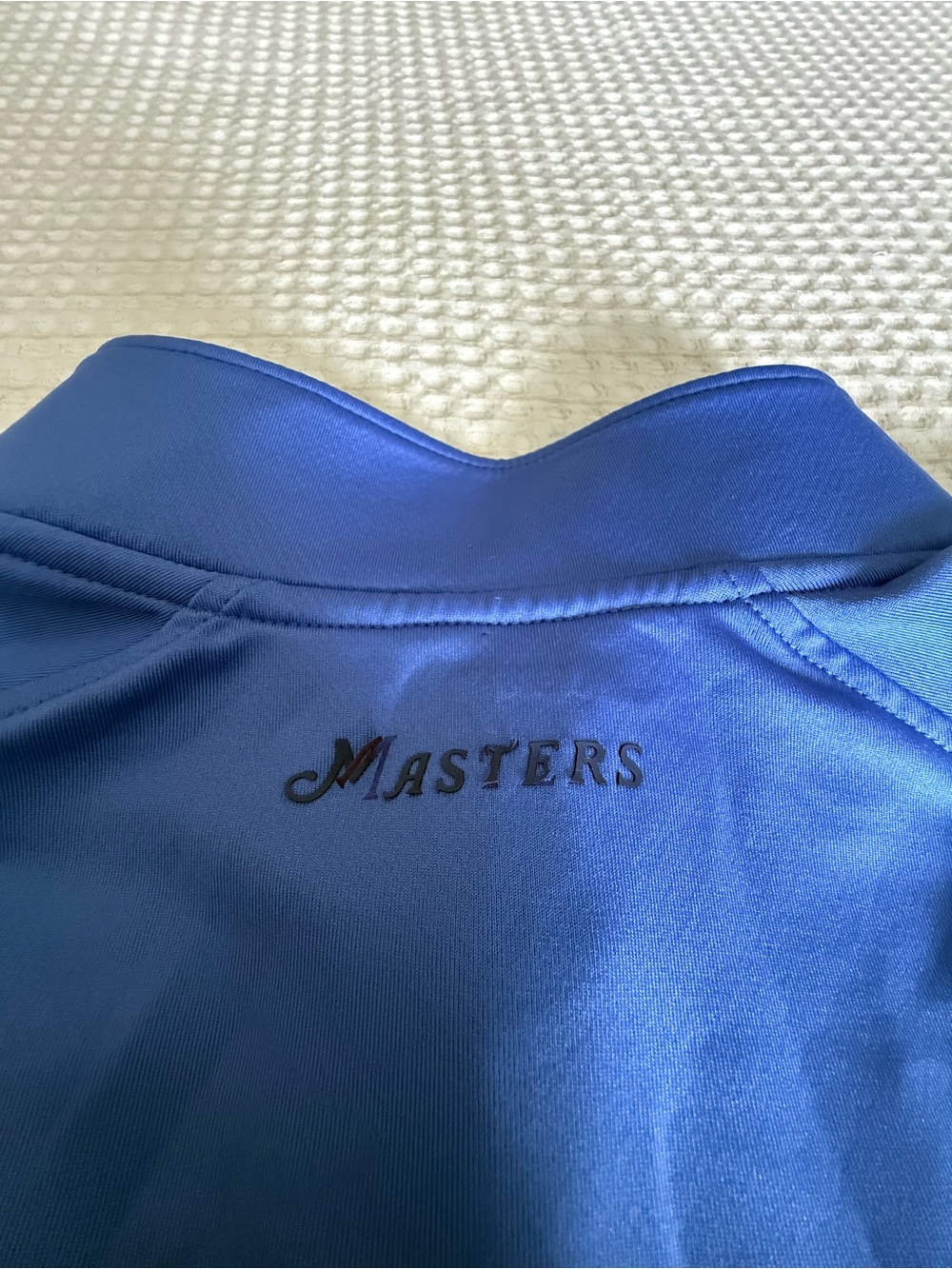The Masters Collection Tech Royal Blue Quarter-Zip Pullover Golf - Picture 5 of 8